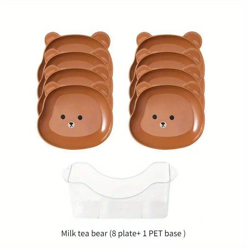 Cat Bowl Bear Cute Anti-Tip Cat Plate Rice Bowl Cat Food Bowl