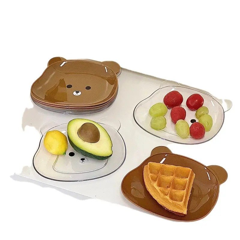 Cat Bowl Bear Cute Anti-Tip Cat Plate Rice Bowl Cat Food Bowl