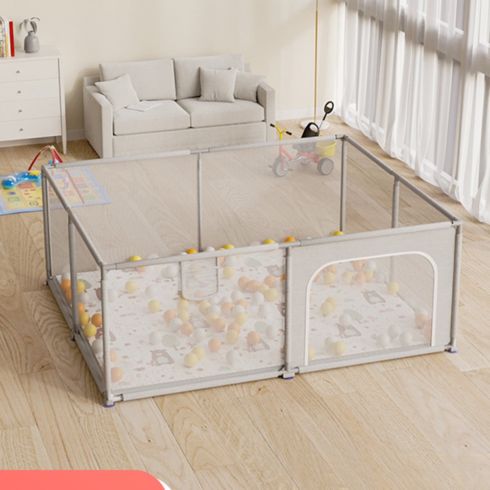Corral Para Bebes Large Baby Playard Fence Soft Breathable Mesh Foldable Baby Playpen Play Pens For Babies And Toddlers