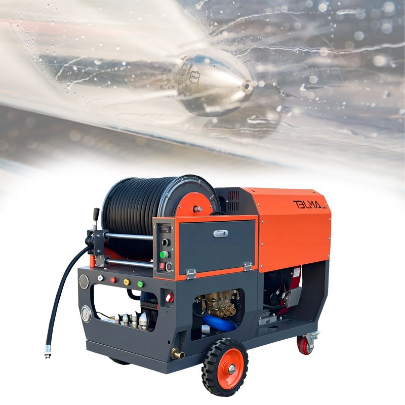 Professional and mobile sewage dredging machine CE certified for safety and reliability Italian AR pump sewer cleaning machine