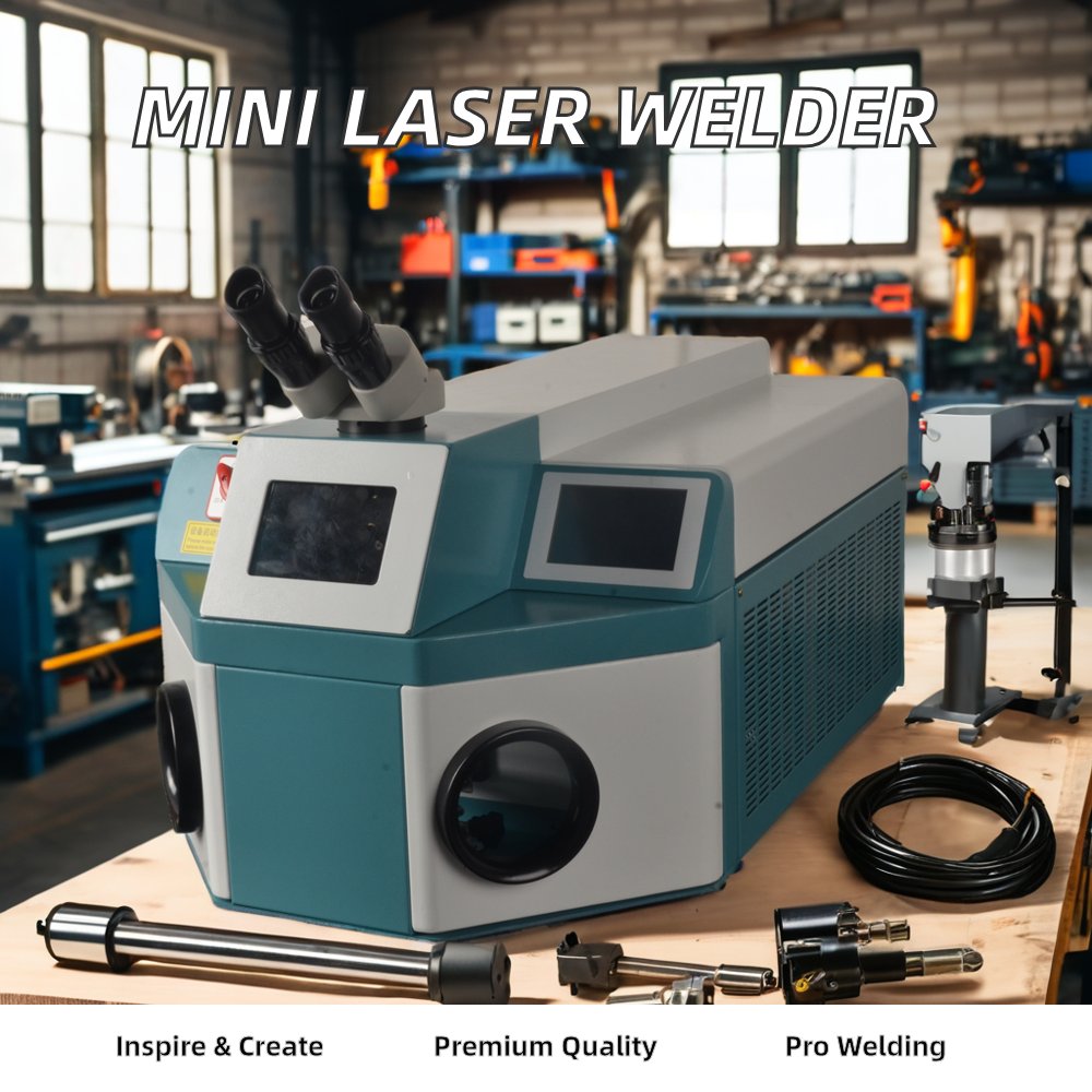 Promotional 200W Max Desktop Jewelry Welding Machine Mig Durable Various Use New Condition Laser Source Motor Construction