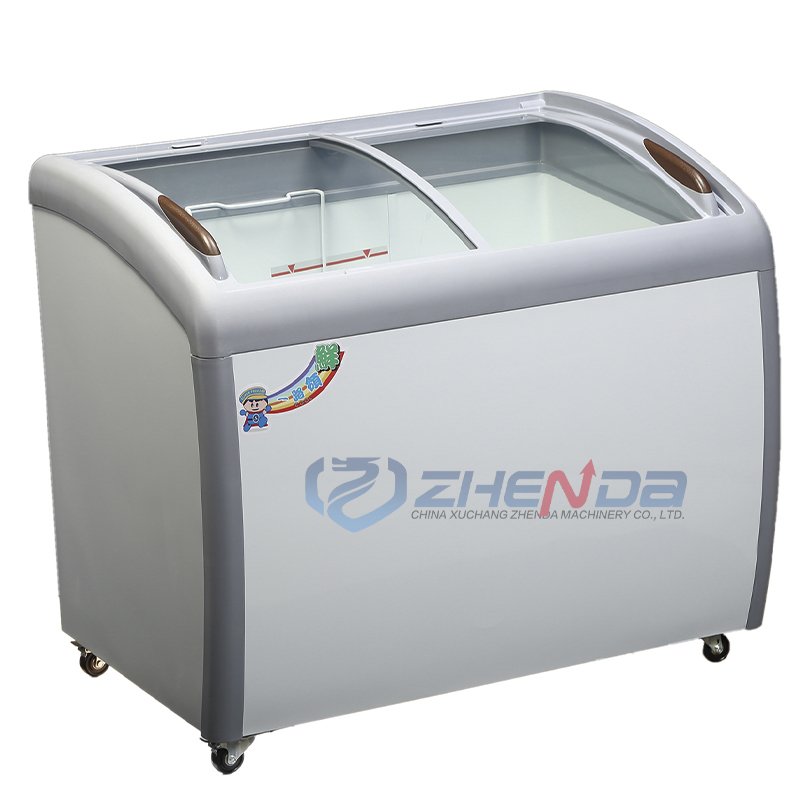 New White Electric Mini Cute Ice Cream food Trolley/Meet International Safety Standard Food Dining Cart