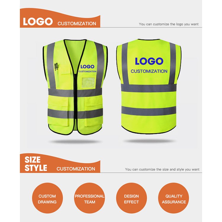 Working Safety Workers Vest Custom Men Other Uniform Functional Labor Protection Safe Vest Workwears Reflective Vest