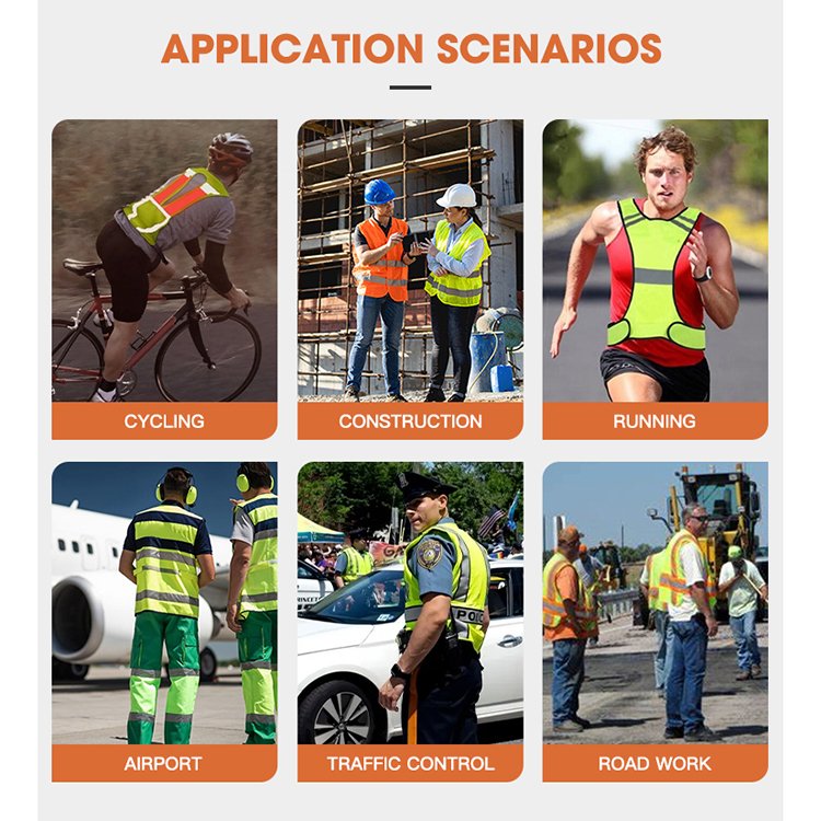 Working Safety Workers Vest Custom Men Other Uniform Functional Labor Protection Safe Vest Workwears Reflective Vest