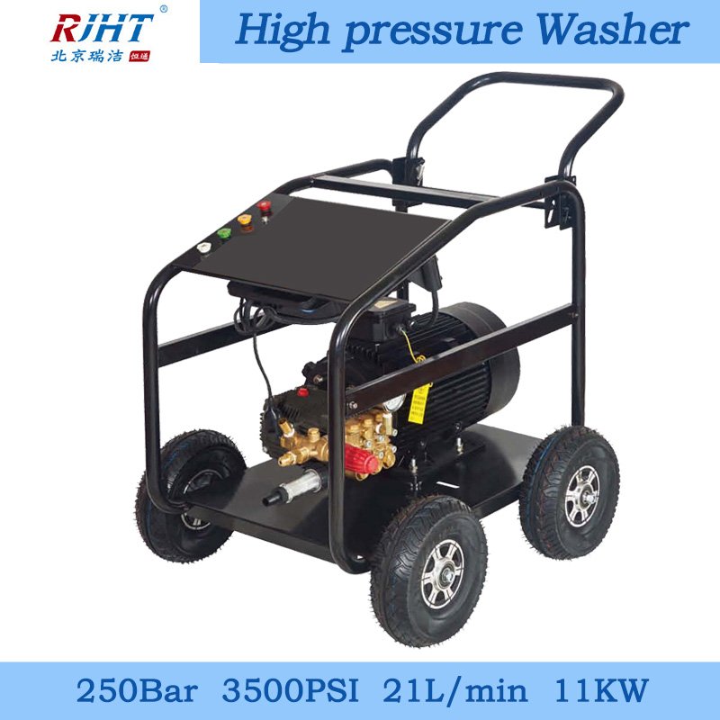 3600PSI 250bar 21LPM 11KW Industrial Electric Power Engineering Vehicle Heavy Duty Clean High Pressure pump Water Jet Washer