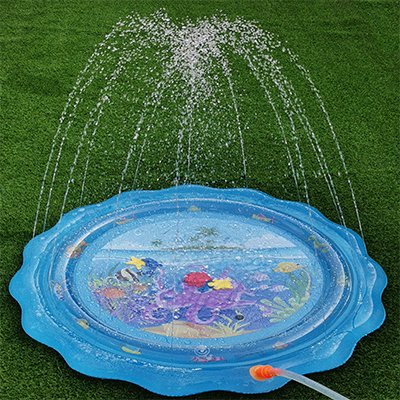 Baby water mat with customized pattern fountain in stock