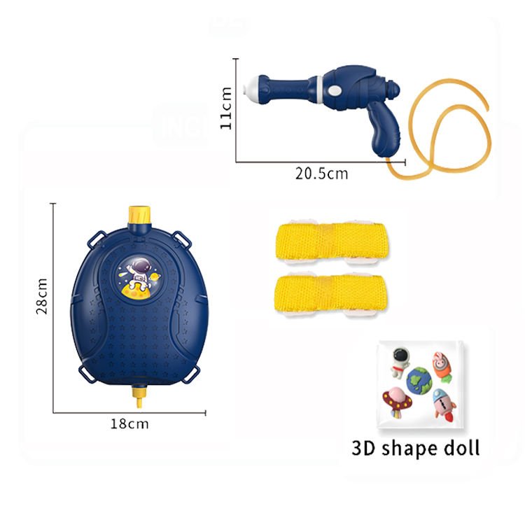 Summer Toys Swimming Pool Water Play Toy Automatic Spray Water Gun Backpack With DIY Astronaut Rocket Pattern For Kids Children