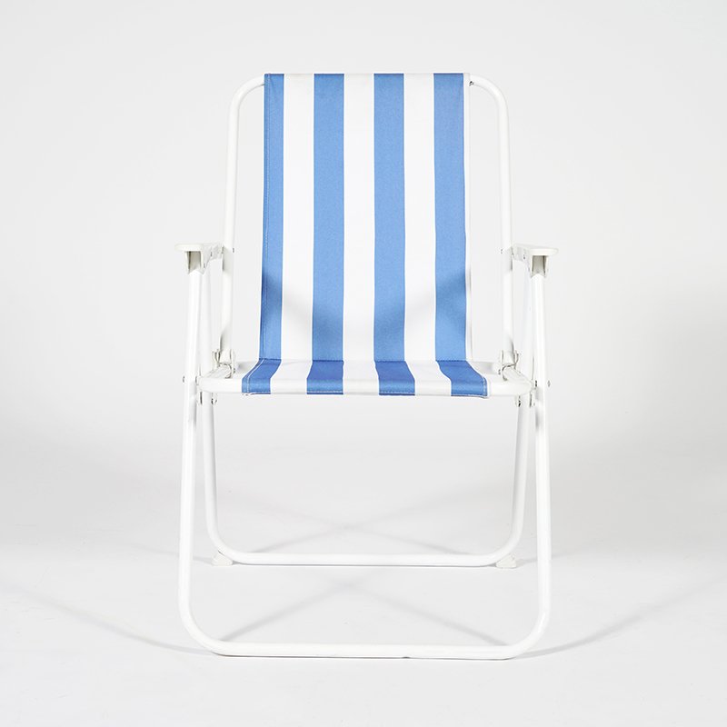 Customized Portable Lightweight Camping Beach Chair Foldable Garden Metal Fishing Chairs With Armrest