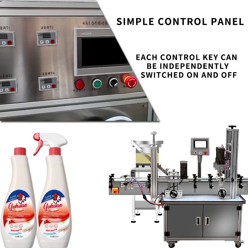 Anti corrosion peristaltic pump filling machine, fully automatic capping and labeling machine, cosmetic olive oil conveyor belt