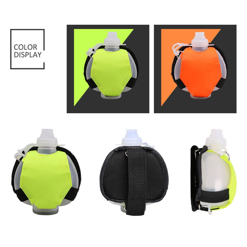 Wrist Silicone Water Bottle Running Handheld Water Bottle Outdoor Sports Cycling Portable Drinking Water