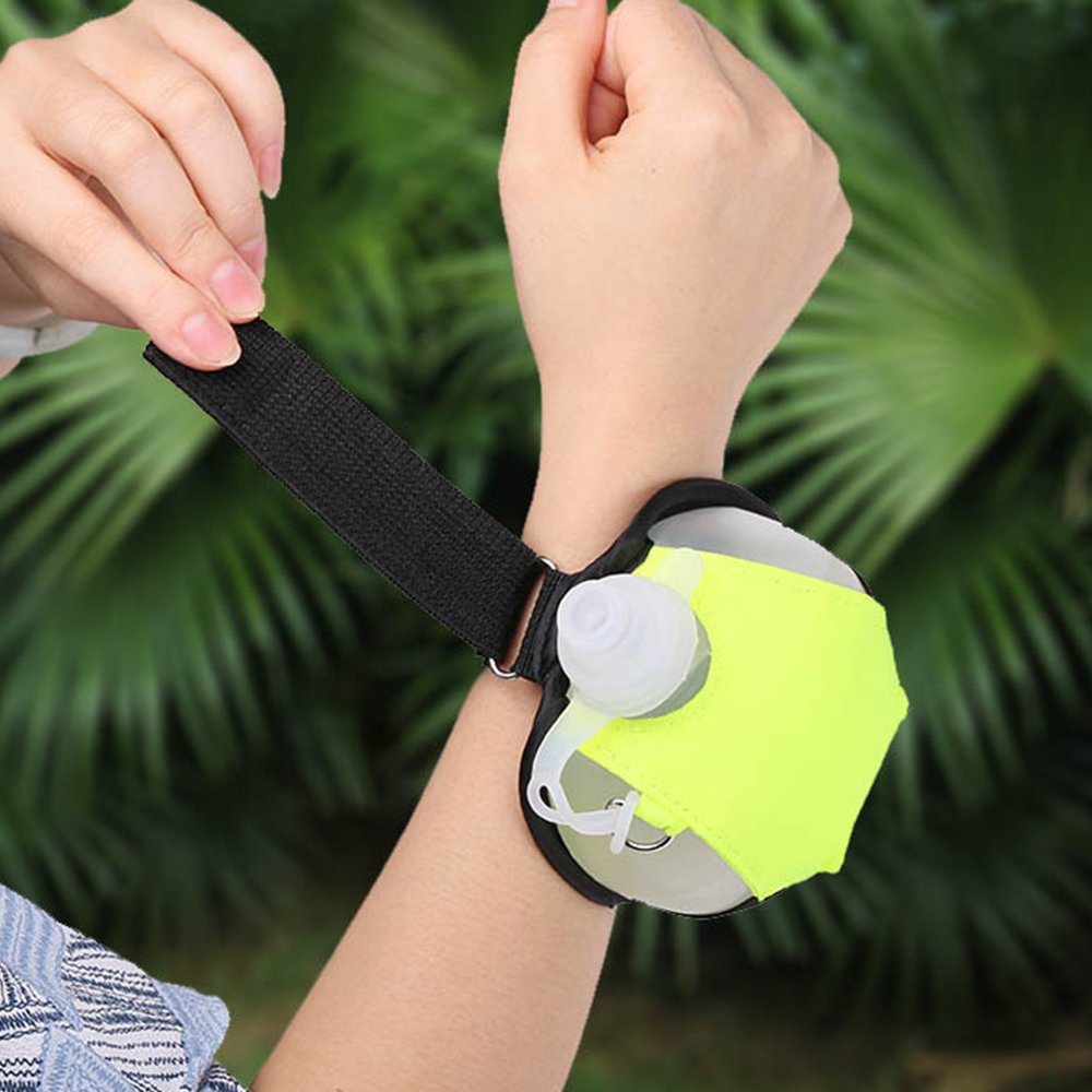 Wrist Silicone Water Bottle Running Handheld Water Bottle Outdoor Sports Cycling Portable Drinking Water