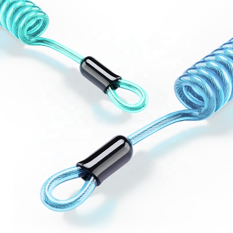 Wholesale Custom Fall Protection Coiled Tool Lanyard With Carabiner Clip Retractable Bungee Cord Scuba Lanyard With Loop & Lock