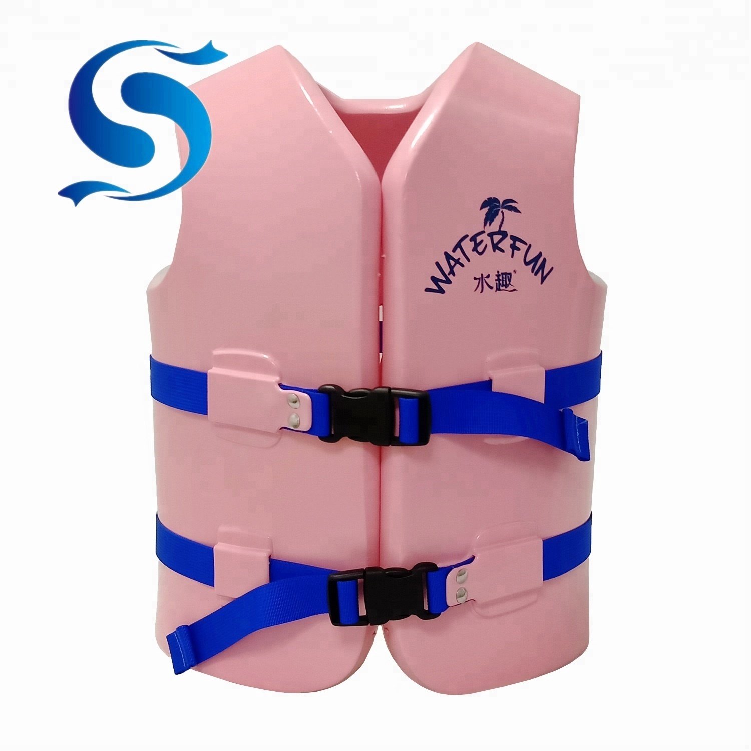 WaterFun Vinyl Dipped Soft Kids Life Jacket for Swimming Pool Water Park