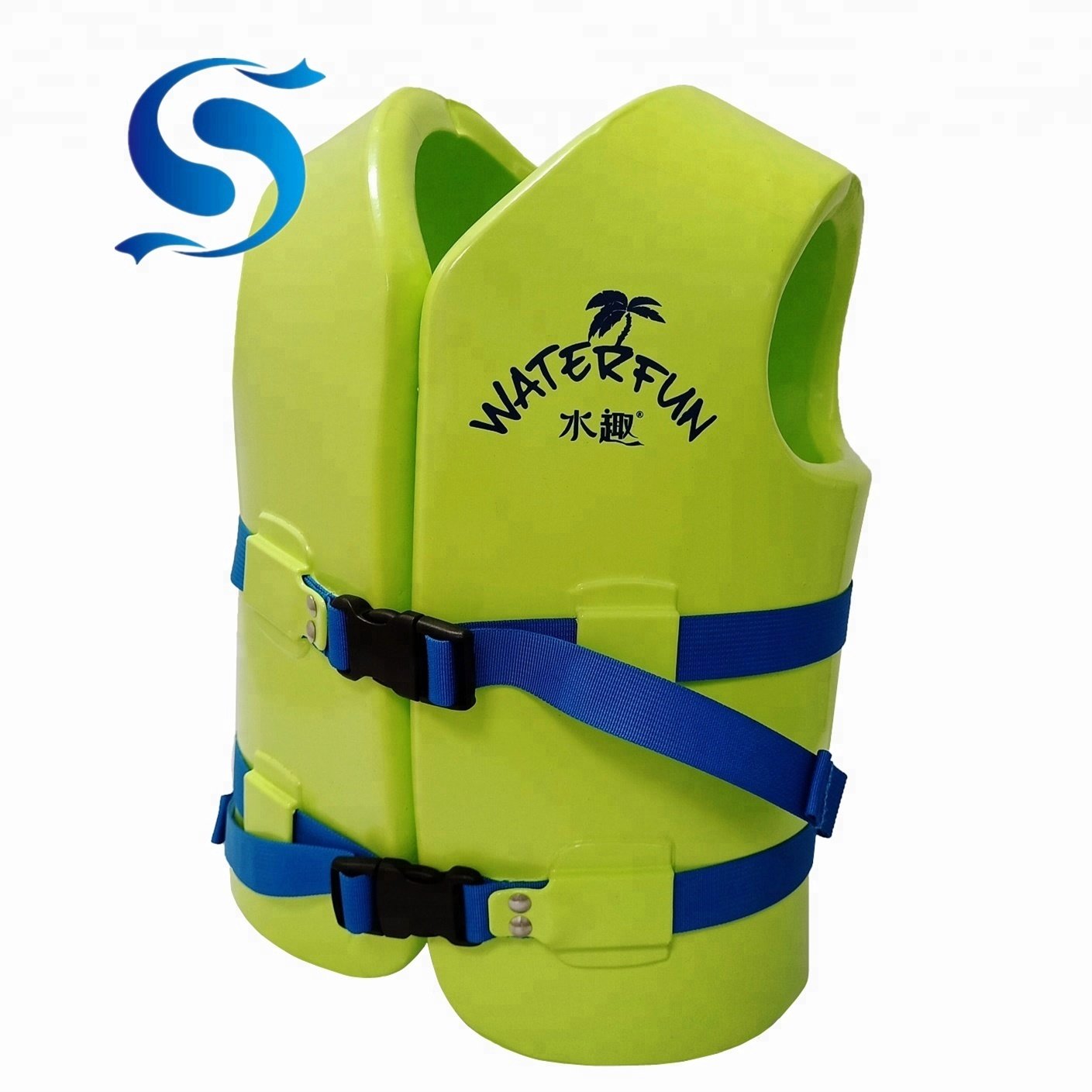 WaterFun Vinyl Dipped Soft Kids Life Jacket for Swimming Pool Water Park