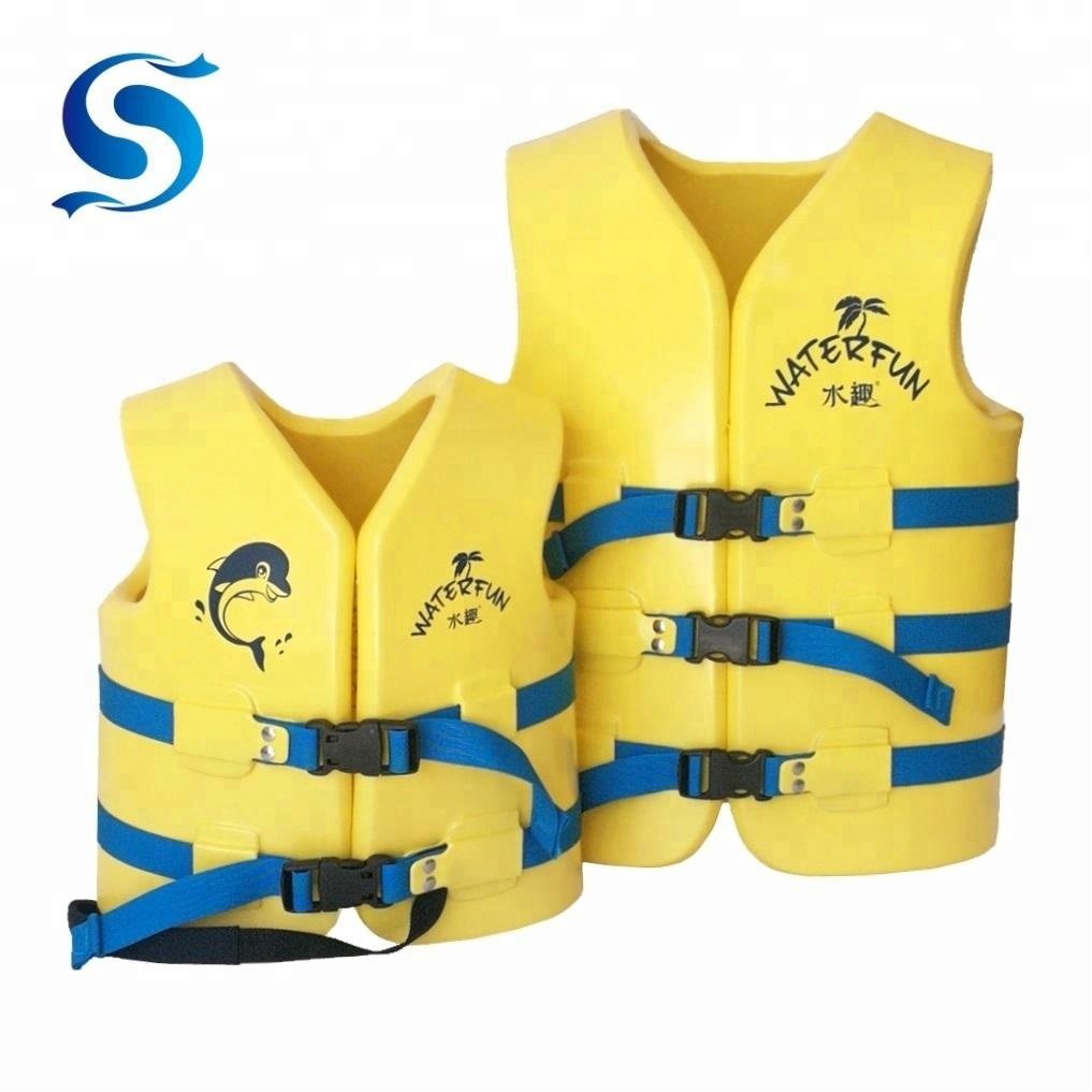 WaterFun Vinyl Dipped Soft Kids Life Jacket for Swimming Pool Water Park