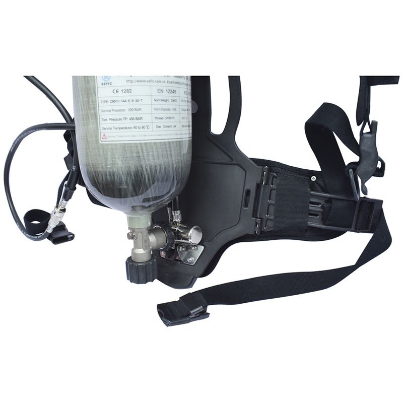 6.8L Portable Safety SCBA Respirator Fire Fighting Equipment Compressed Air Breathing Apparatus For European Market