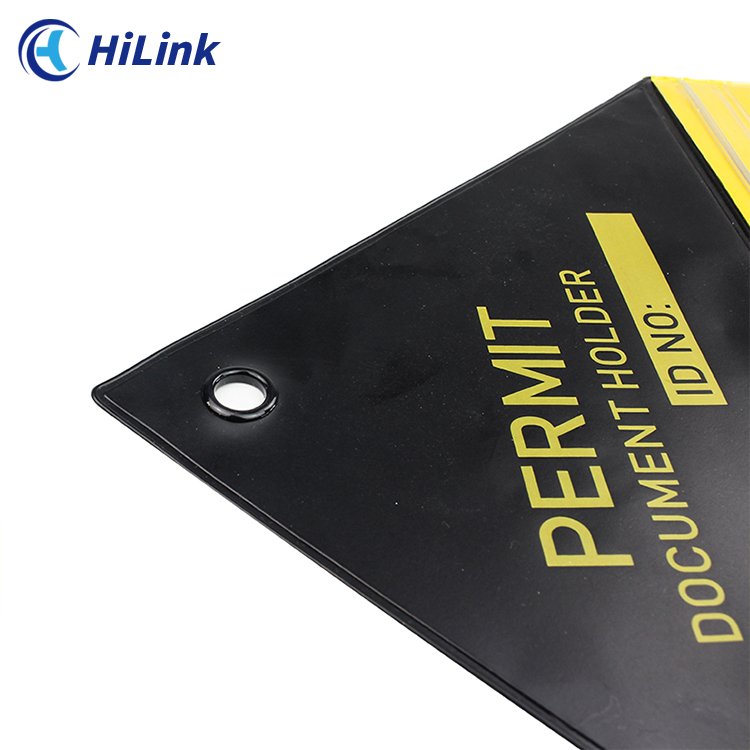 Water Proof PVC Viewable Document Pouch Special Purpose OSHA Lockout Device Safety LOTO For Record