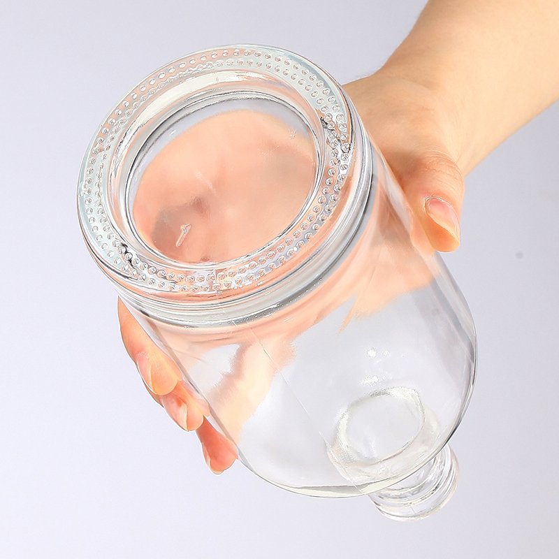 Gin Vodka Spirit Bottle Wine Juice Bottle Whisky Glass 200ml 375ml 500ml 700ml 750ml 1000ml Customized Logo Beverage Clear Round