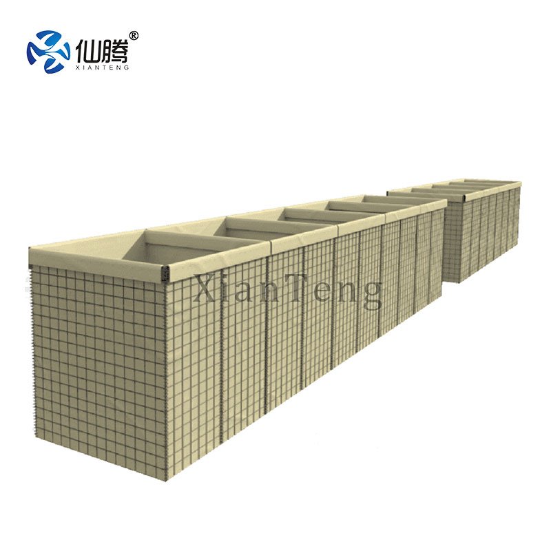 Welded Flood Gabion Protective Barrier Blast Wall Defensive Barrier Bastion Flood Bastion Sand Wall Hesco Barrier Fence