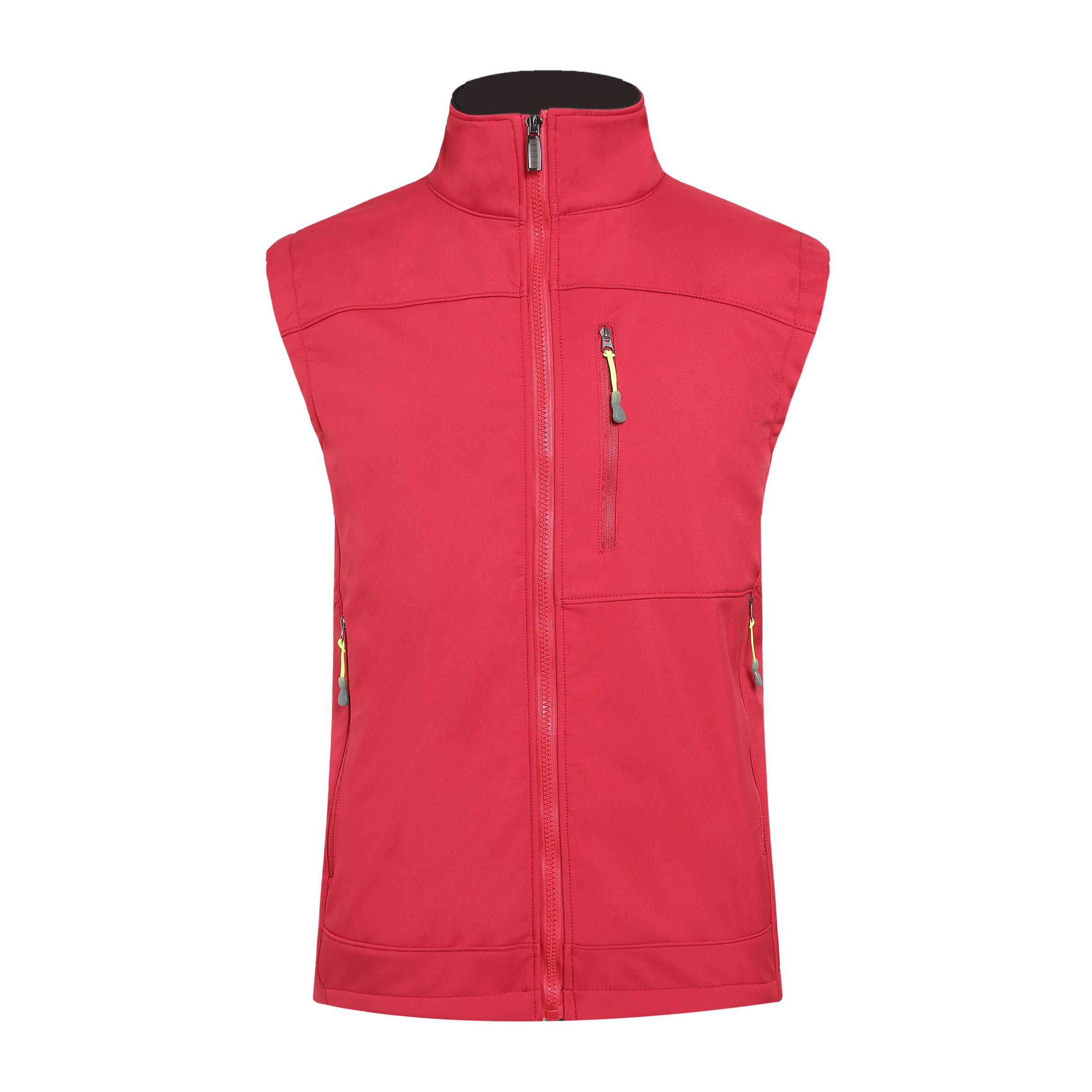 Custom Windproof Sleeveless Soft Shell Outdoor Jacket Work Utility Unisex Zipper Winter Fleece Hiking Fishing Waistcoat Vests