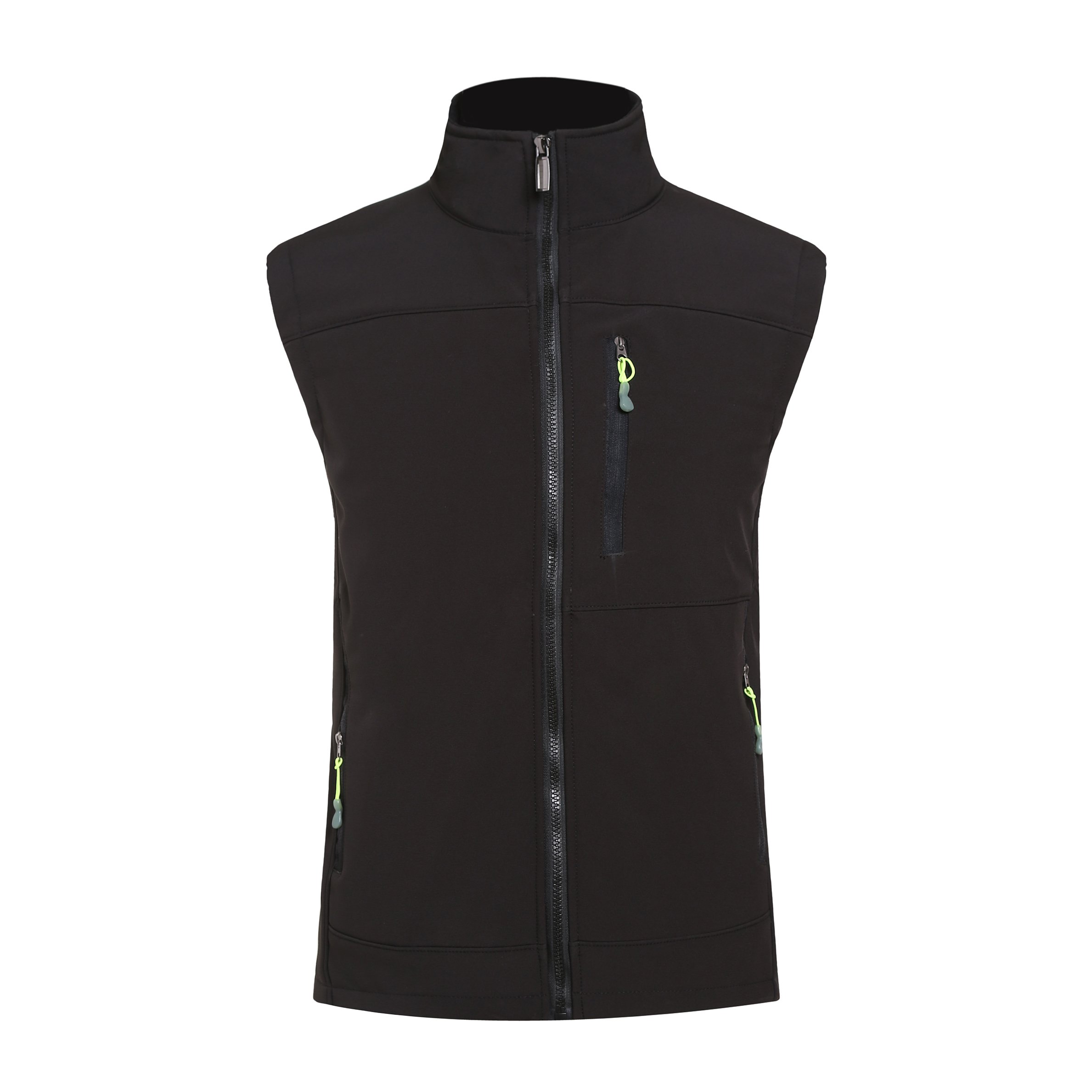 Custom Windproof Sleeveless Soft Shell Outdoor Jacket Work Utility Unisex Zipper Winter Fleece Hiking Fishing Waistcoat Vests