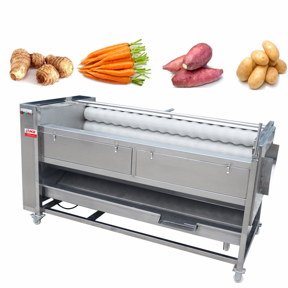 IKE Commercial Fresh Turmeric Washing And Peeling Machine Carrot Polishing Machine Fruit Washing Machine
