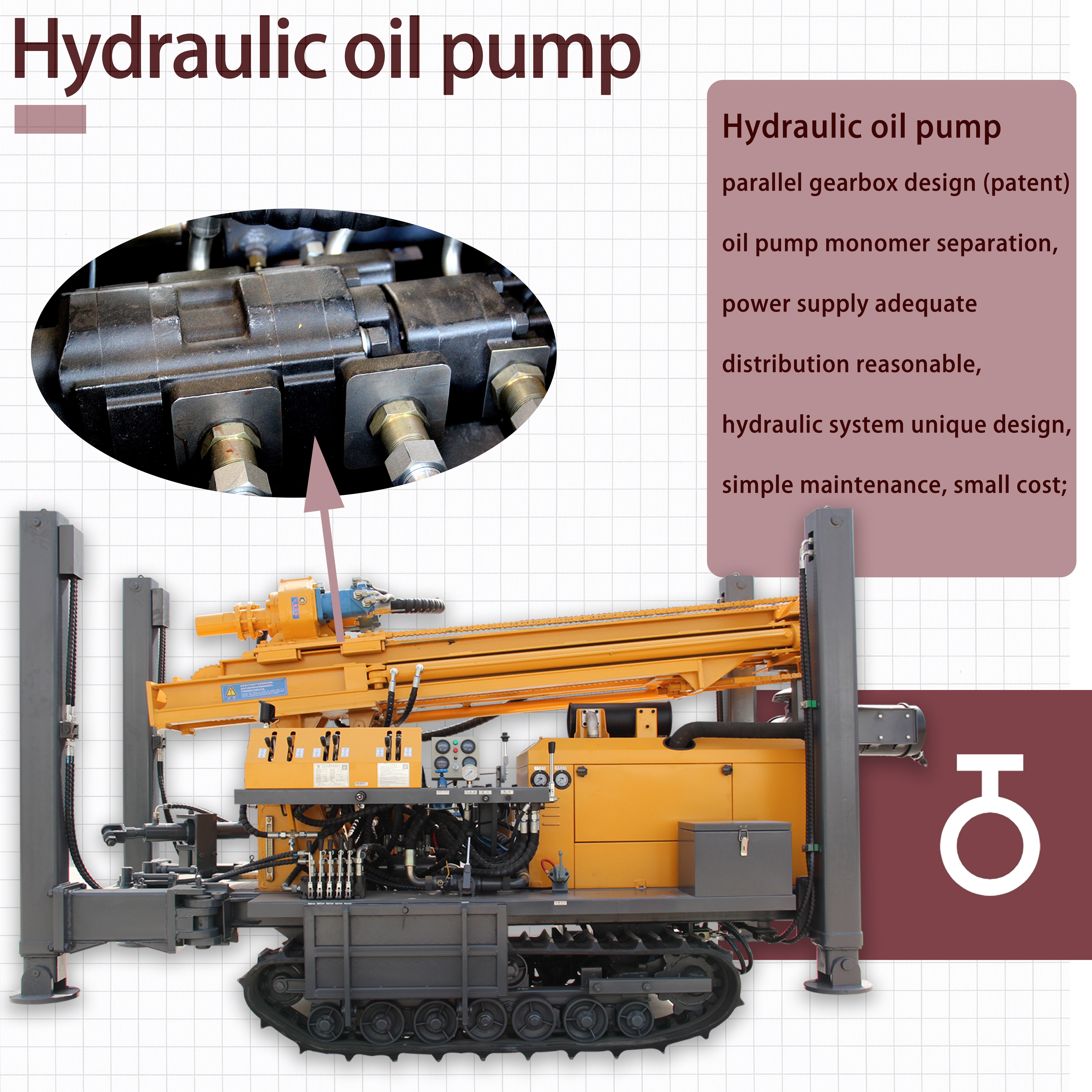 FYX180 drilling water well rig machine 180m depth cheap price pneumatic water well drilling rig for sale
