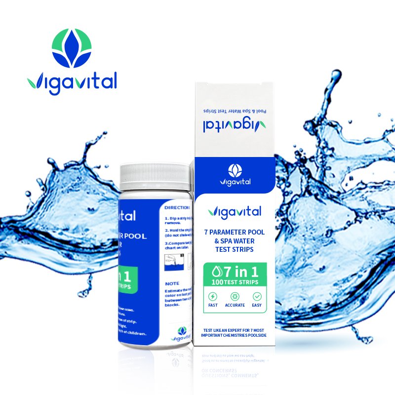 Swimming Pool Spa Water Test 100 Strips 7 In 1 Pool Water Test Kits Strips