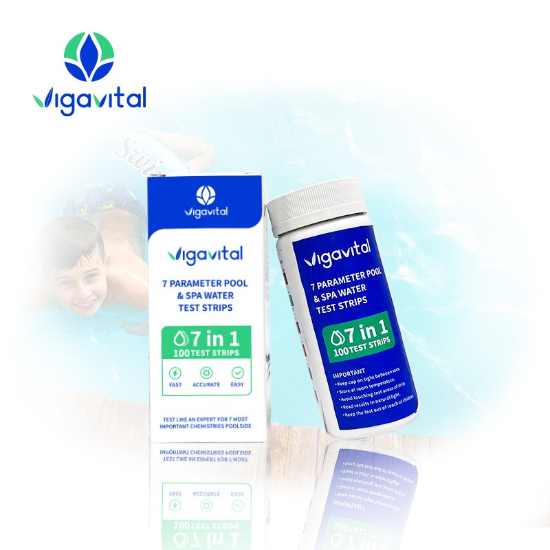 Swimming Pool Spa Water Test 100 Strips 7 In 1 Pool Water Test Kits Strips