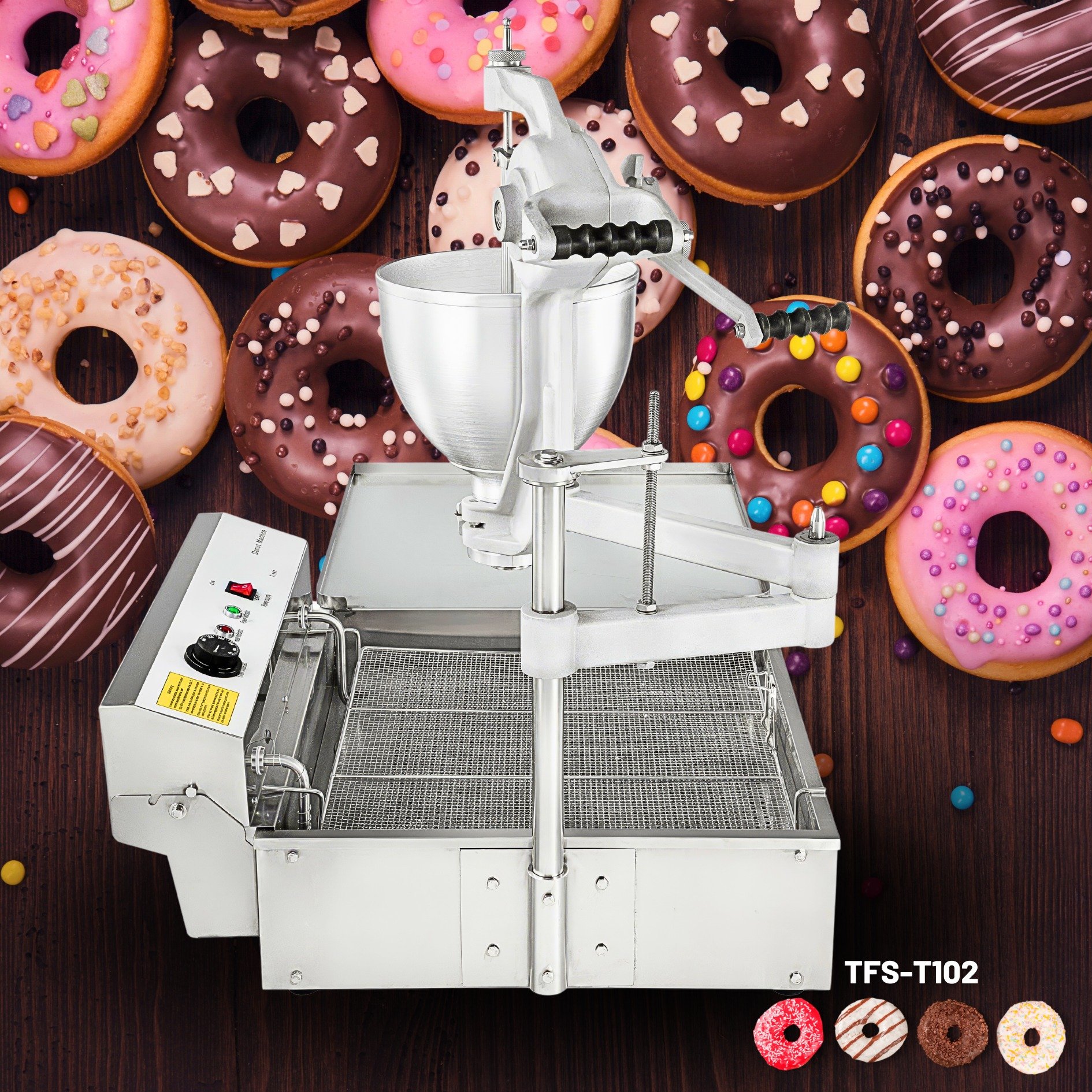 Hot Selling Mini Maker Automatic 500 Ring Per Hour Sweet High Safety Mochi Donut Machine Electric With Great Price