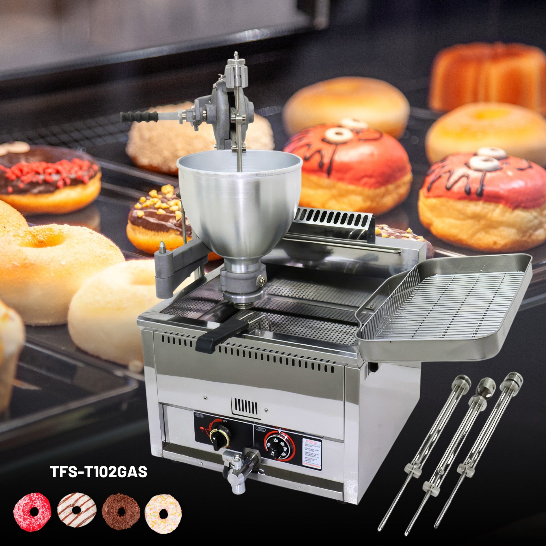 Hot Selling Mini Maker Automatic 500 Ring Per Hour Sweet High Safety Mochi Donut Machine Electric With Great Price