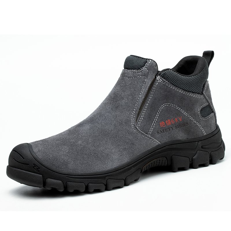 Top Quality Leather Men boots Work Safety Shoes Men Boots not afraid of acid