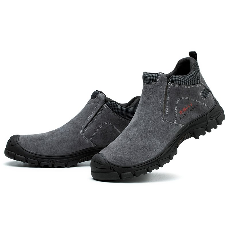 Top Quality Leather Men boots Work Safety Shoes Men Boots not afraid of acid