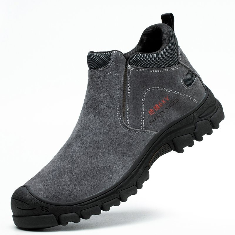 Top Quality Leather Men boots Work Safety Shoes Men Boots not afraid of acid