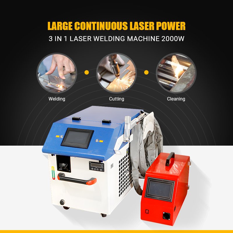 1500w 3 In1 For Iron Stainless Steel Fiber Laser Welding Machine With Good Price