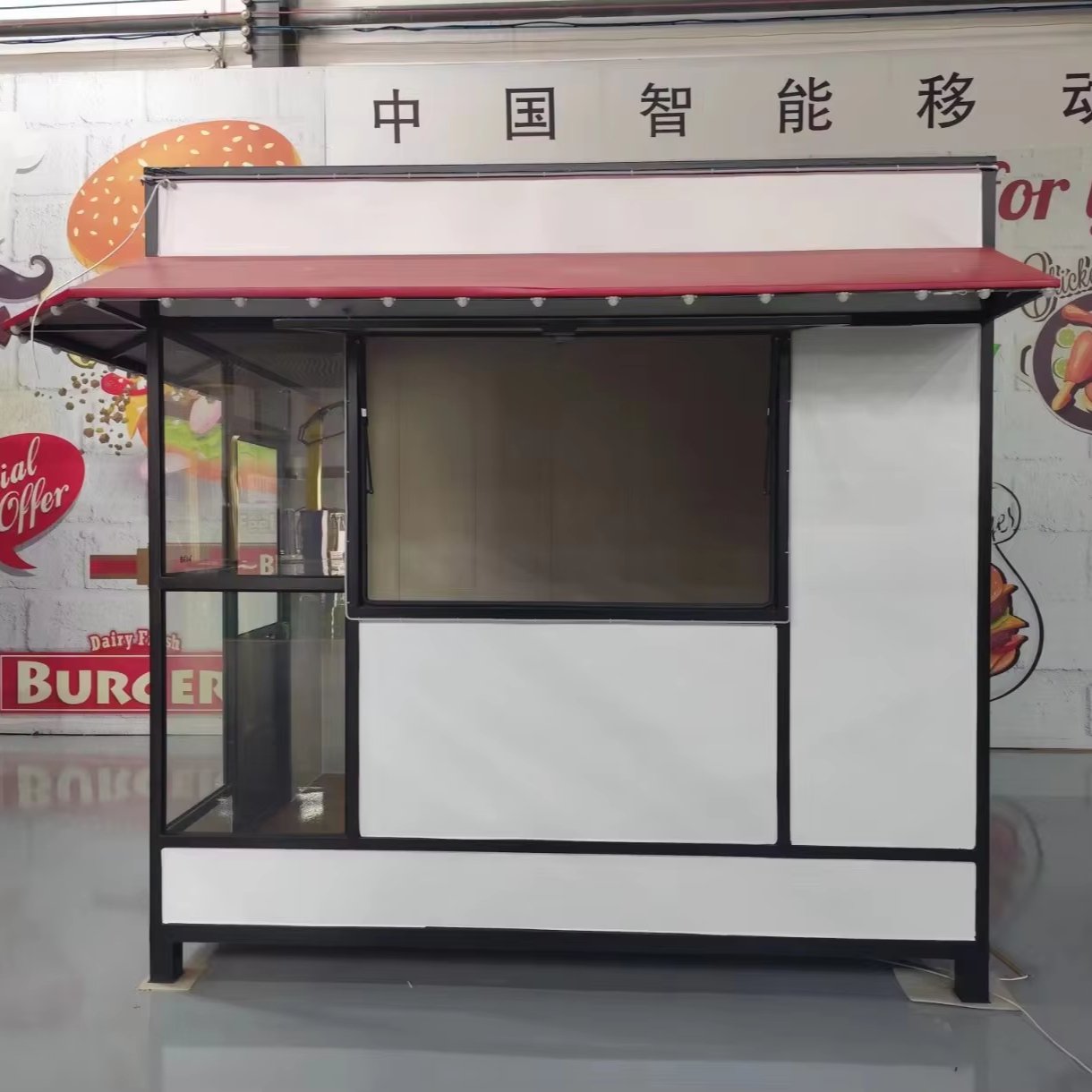 Van Coffee Cart Foodtrailer Drivable Food Truck Trailer Manufacturer with Toilet of Bathroom