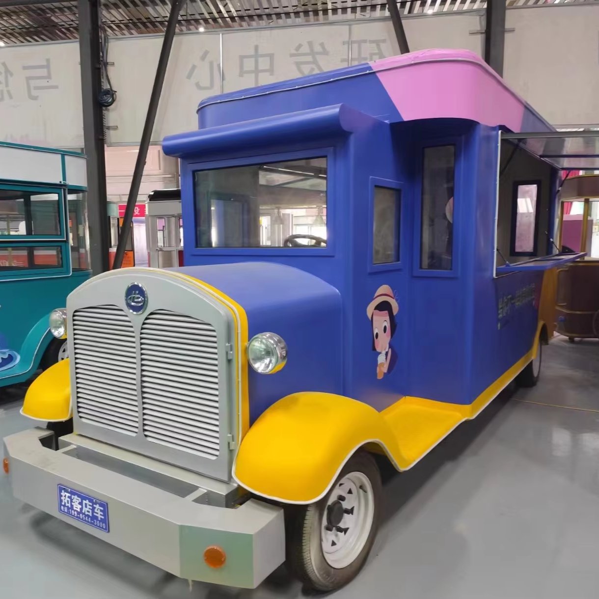 Van Coffee Cart Foodtrailer Drivable Food Truck Trailer Manufacturer with Toilet of Bathroom