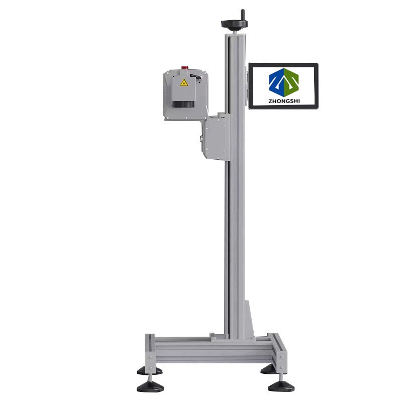 Fiber Laser Flying Marking Machine 20W 30W 50W Laser Engraving Machine on Production Line Date Code Printing