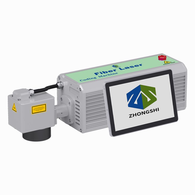 Fiber Laser Flying Marking Machine 20W 30W 50W Laser Engraving Machine on Production Line Date Code Printing