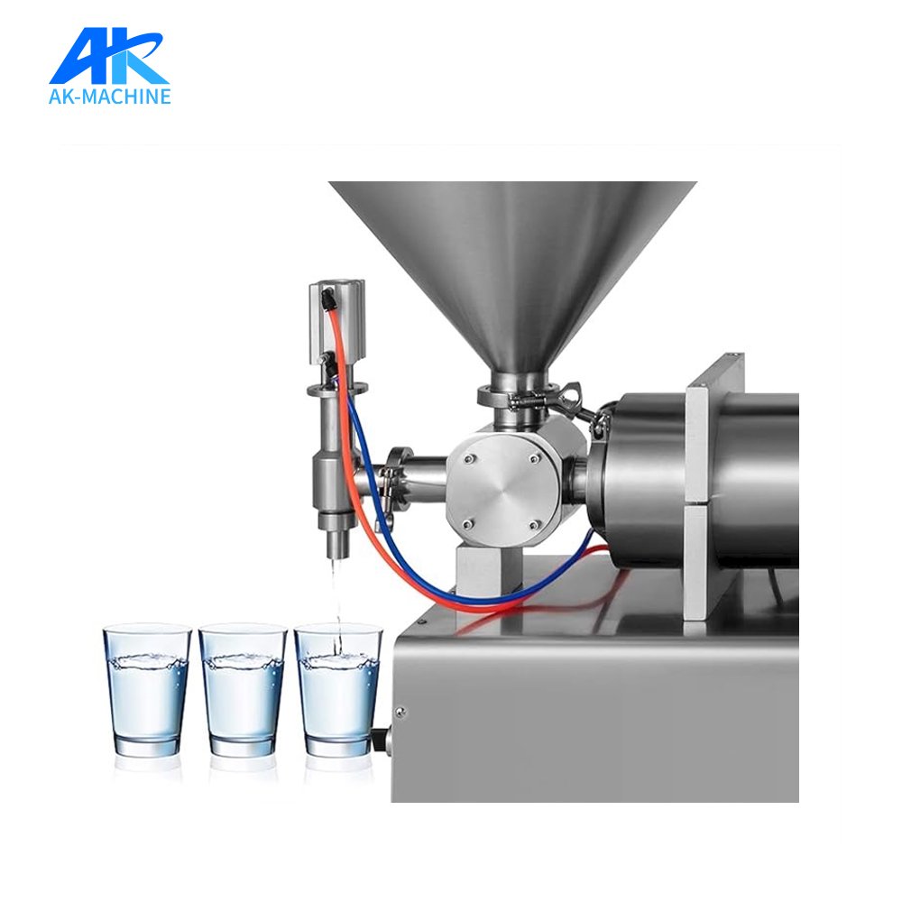AK-GTJ1000 100-1000ml One Head Pneumatic Semi-automatic Edible Essential Oil Liquid Jar Filling Machine