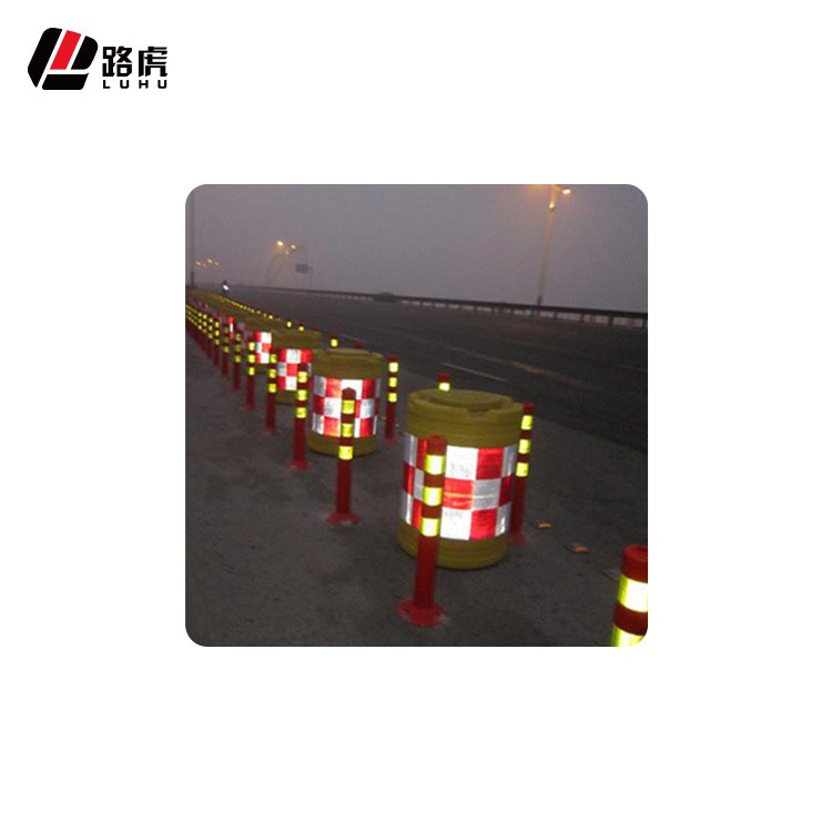 Expressway safety barrier flush PE anti-collision bucket