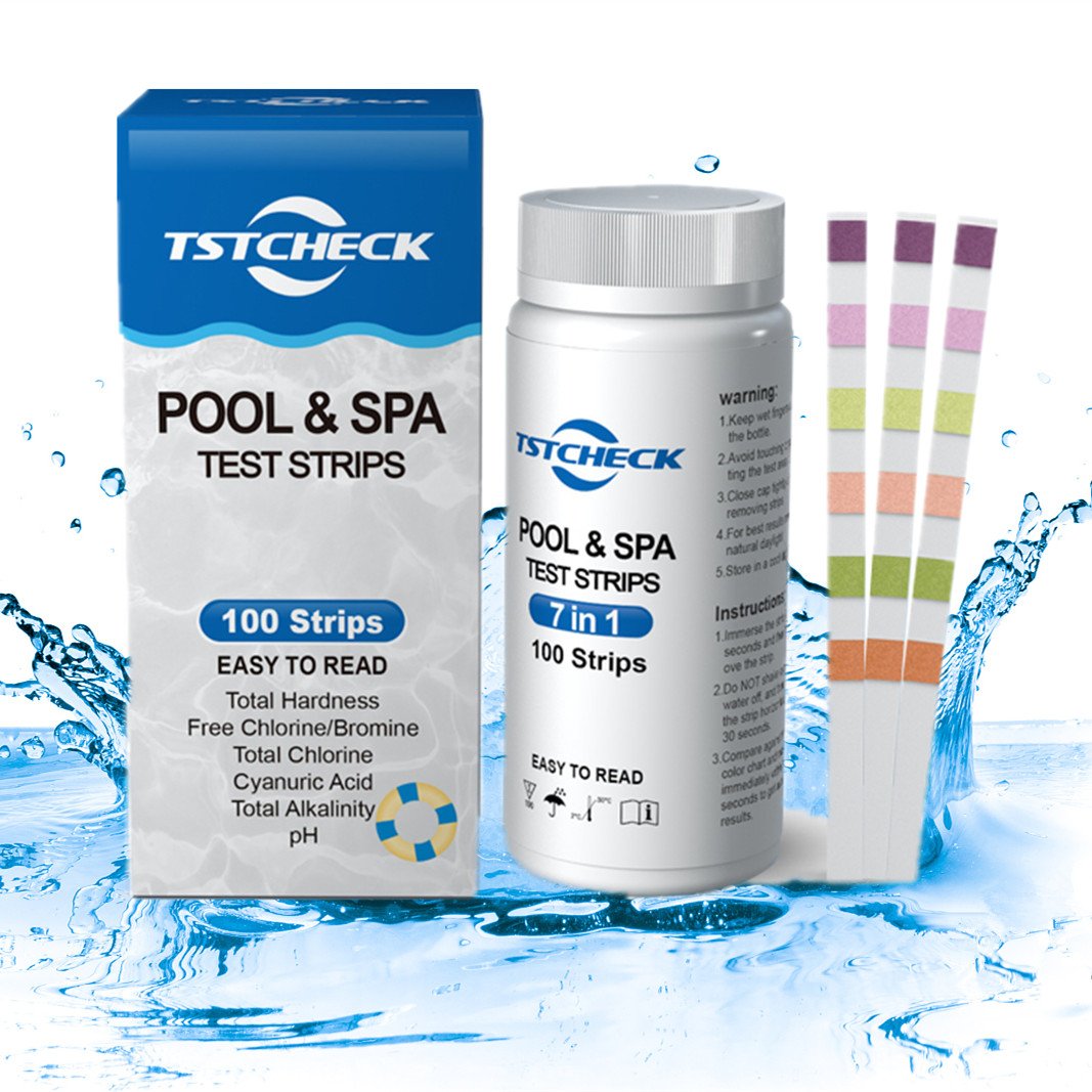 Swimming Pool Test Strip 7Way Hot Sale Pond water Test Kit Chlorine water Play Equipment