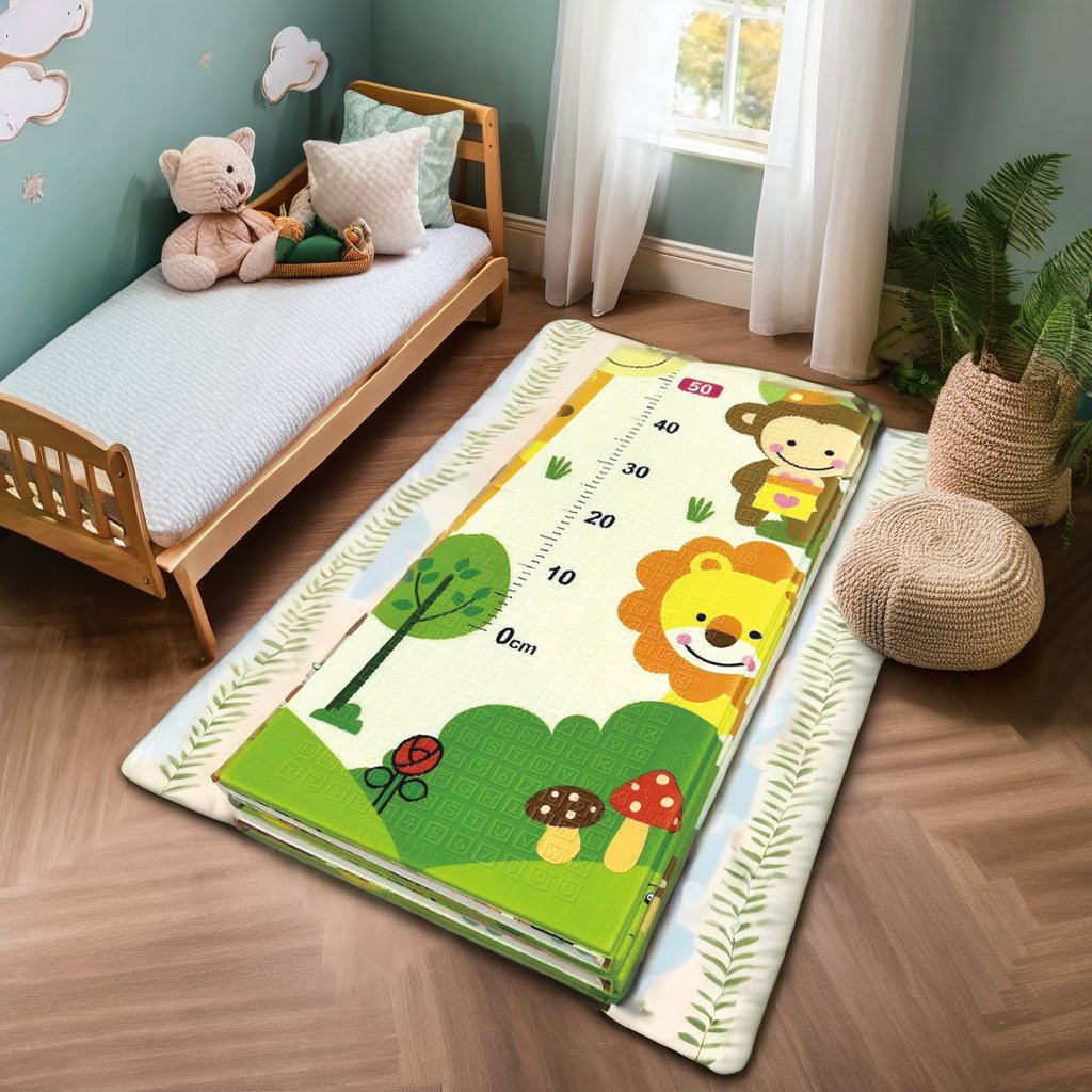 Leshida High Quality Soft Toy Floor Safety Game Play Mat for Kids Crawl Activity Bedroom Picnic Foldable Folding Bedroom Picnic