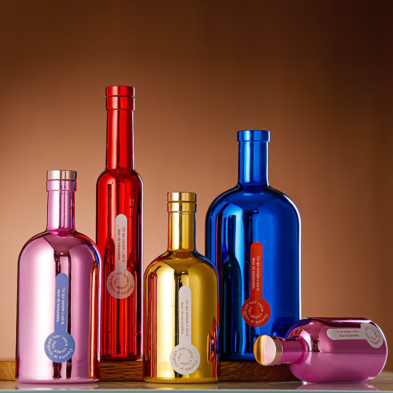 Best Price Deluxe Round Empty 100ml 200ml 375ml 500ml Vodka Bottle with Stopper