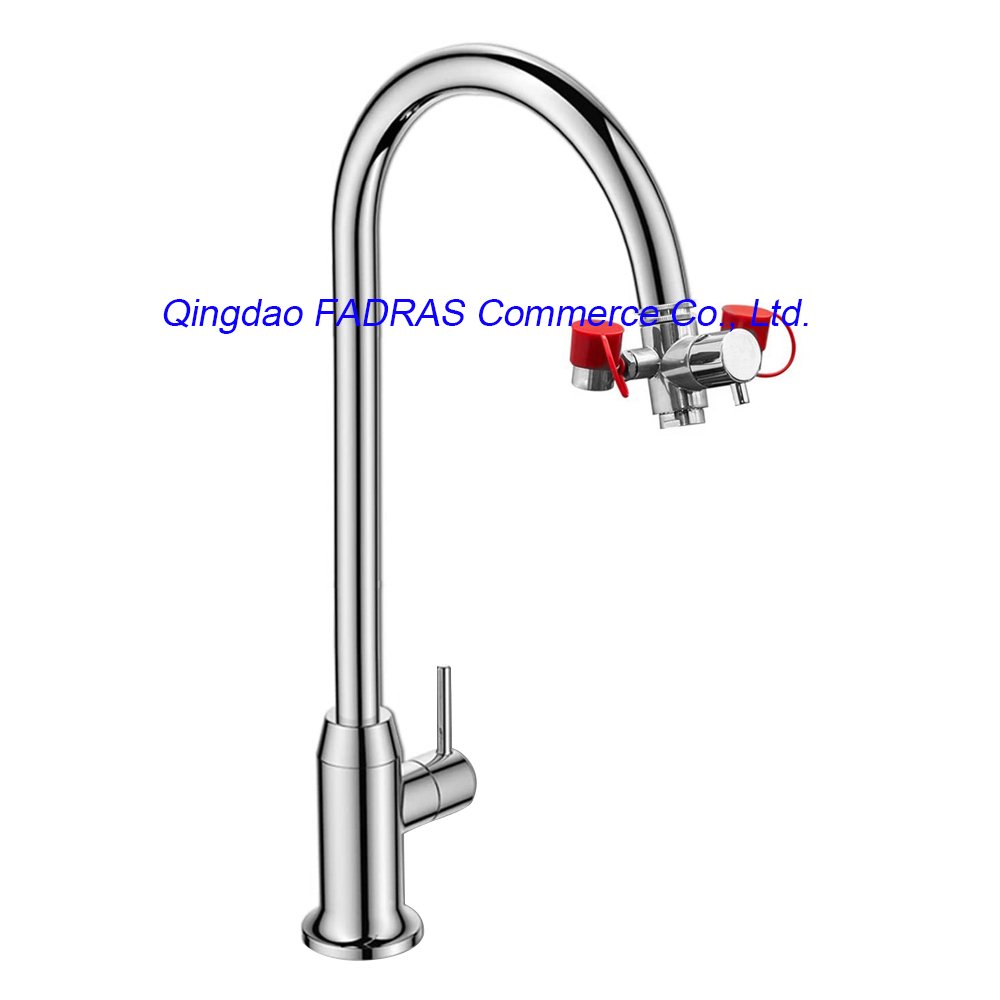 Two-piece ball valve compound eye washer portable eyewash used in petroleum