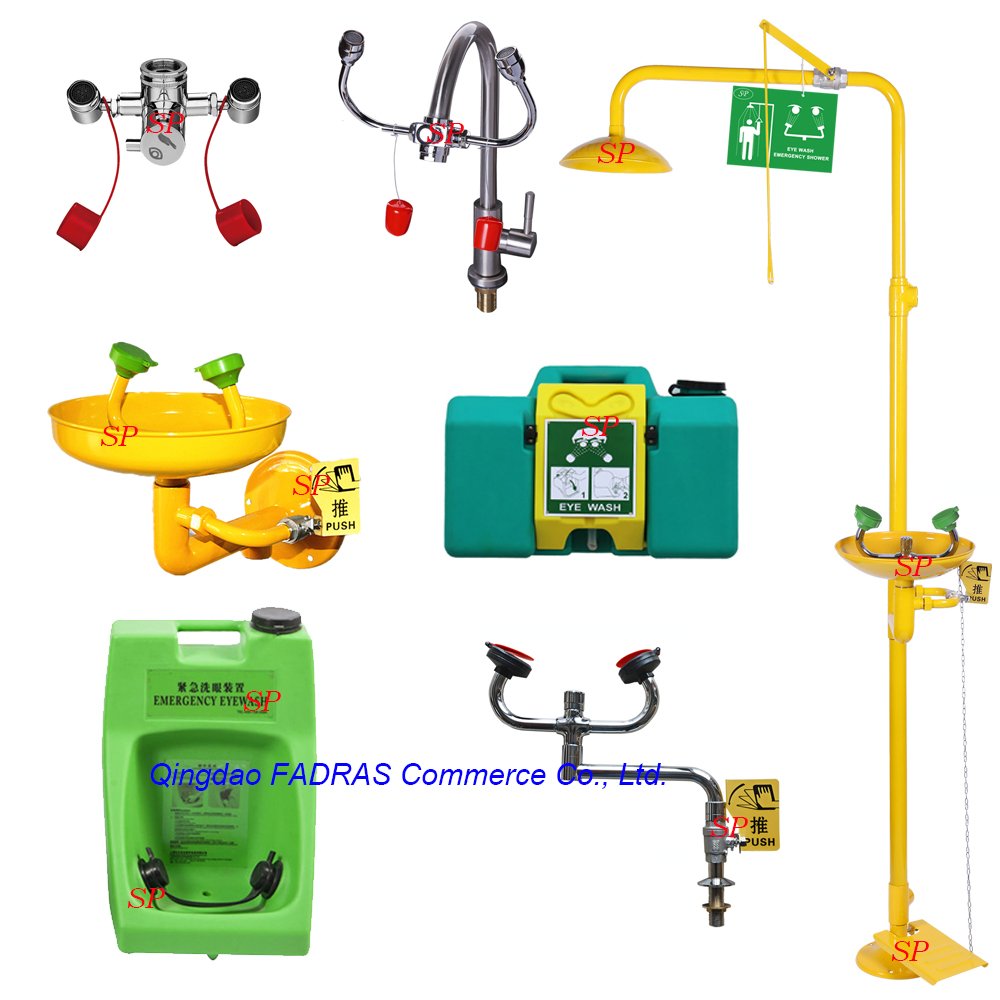 Two-piece ball valve compound eye washer portable eyewash used in petroleum