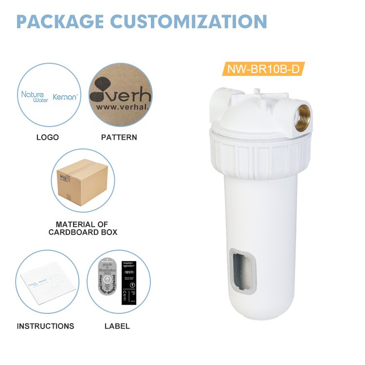 High Quality 1-8 Bar Water Pressure Water Filter Double Layer Explosion-proof Water Filter With Strong Plastic Wrench