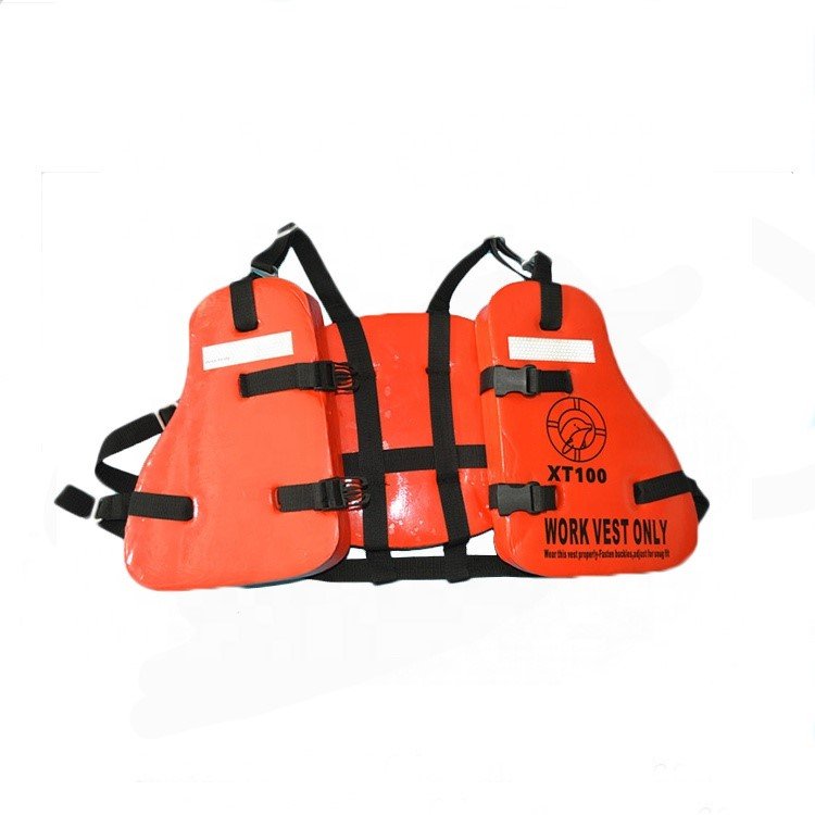 Three pieces work vest safety vest PVC foam life jacket for oil platform