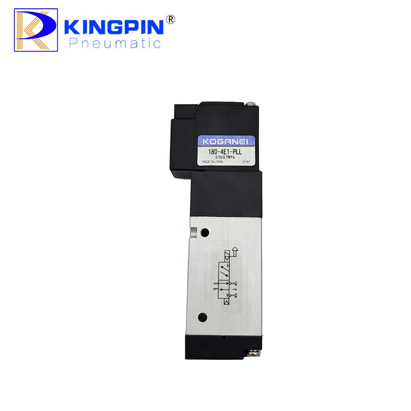 High quality KOGANEI Solenoid 180-4E1-PLL 2 positions 5 ports pneumatic control DC24V single solenoid