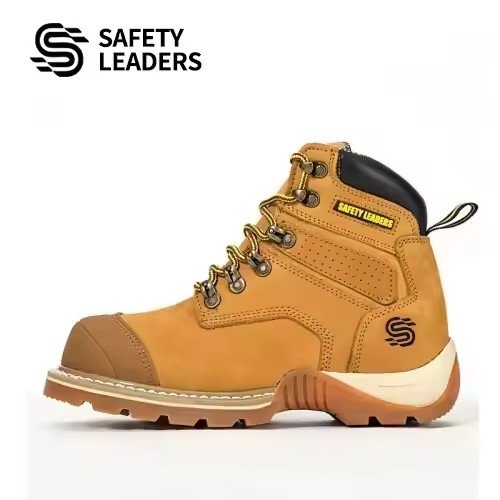 Factory Direct genuine leather water proof goodyear Safety boots For Men